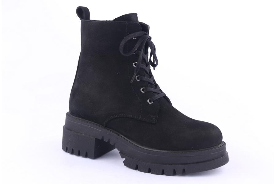 D.moro Shoes Women Nubuck Leather Ankle Boots For Winter: 780 Black (Wholesale)