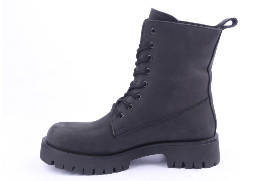 D.moro Shoes Women Nubuck Leather Ankle Boots For Winter: GUC1 Black (Wholesale)