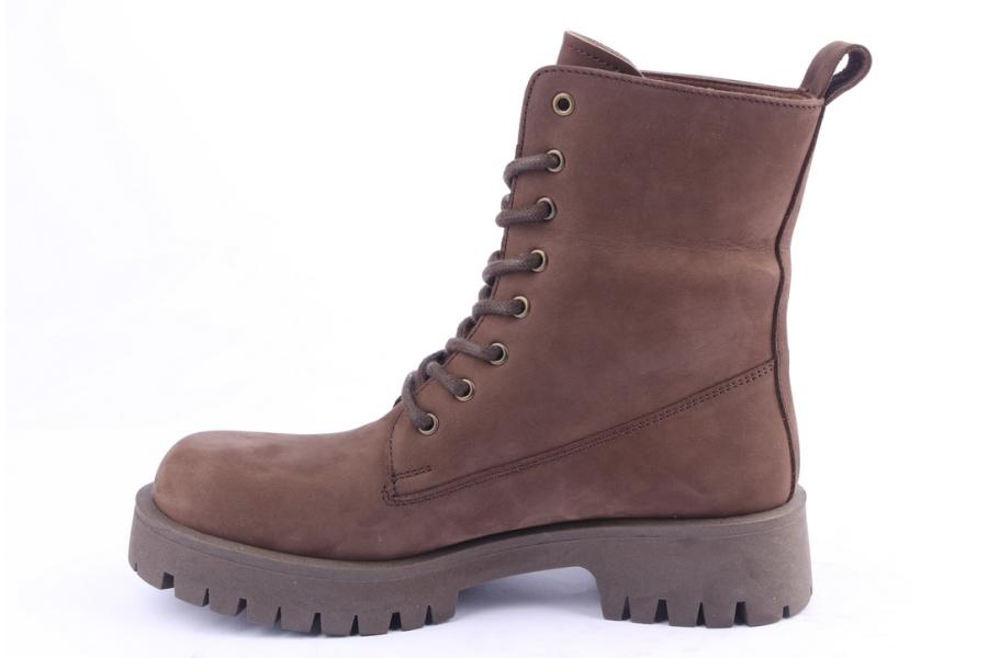D.moro Shoes Women Nubuck Leather Ankle Boots For Winter: GUC1 Brown (Wholesale)
