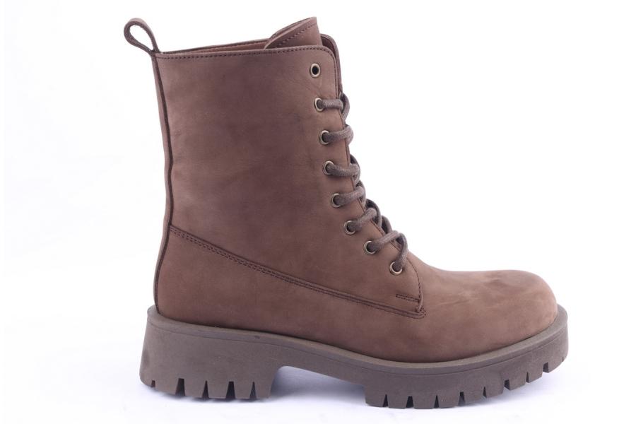 d.moro shoes Women nubuck leather Ankle Boots for Winter: GUC1 Brown (Wholesale)