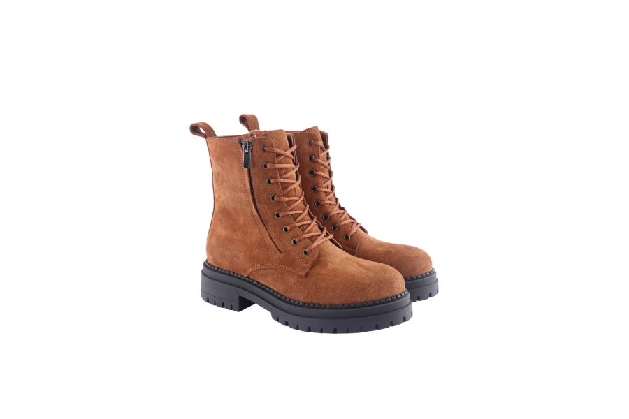 D.moro Shoes Women Nubuck Leather Ankle Boots For Winter: LAURA4 Tan (Wholesale)