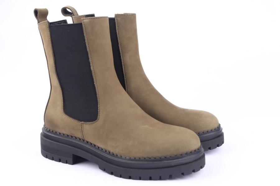 D.moro Shoes Women Nubuck Leather Ankle Boots For Winter: LAURA5 Khaki (Wholesale)