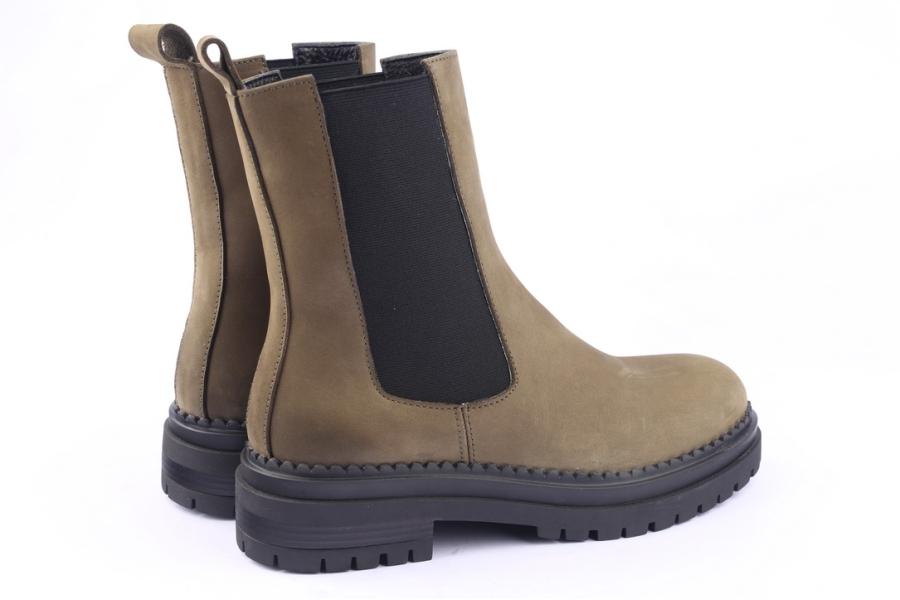 D.moro Shoes Women Nubuck Leather Ankle Boots For Winter: LAURA5 Khaki (Wholesale)