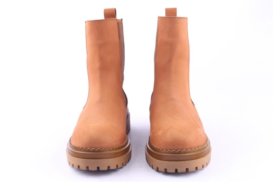 D.moro Shoes Women Nubuck Leather Ankle Boots For Winter: LAURA5 Tan (Wholesale)