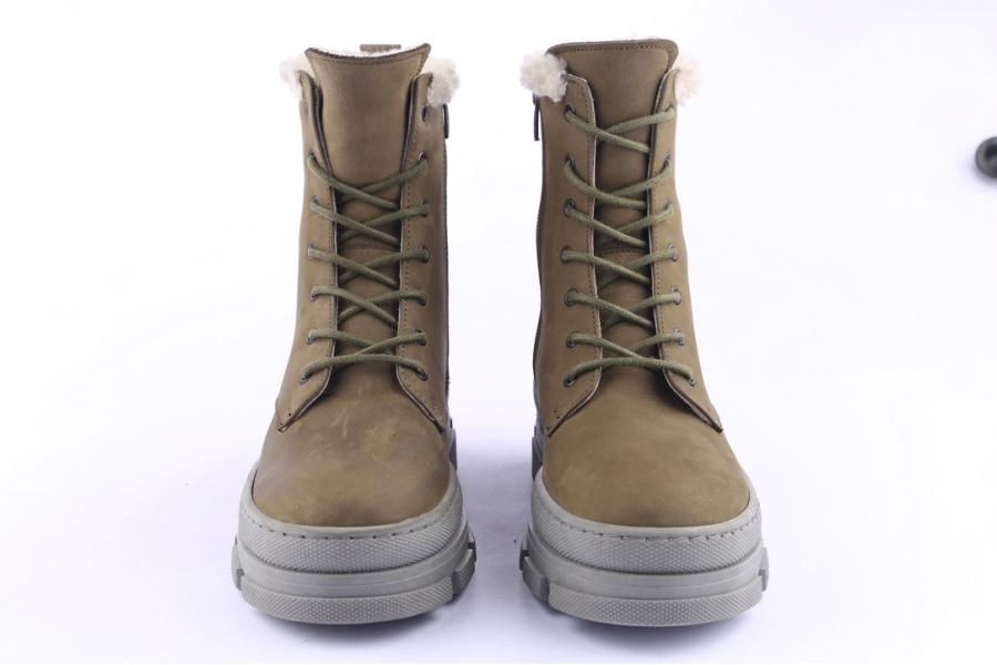 D.moro Shoes Women Nubuck Leather Ankle Boots For Winter: SEUL2 Khaki (Wholesale)