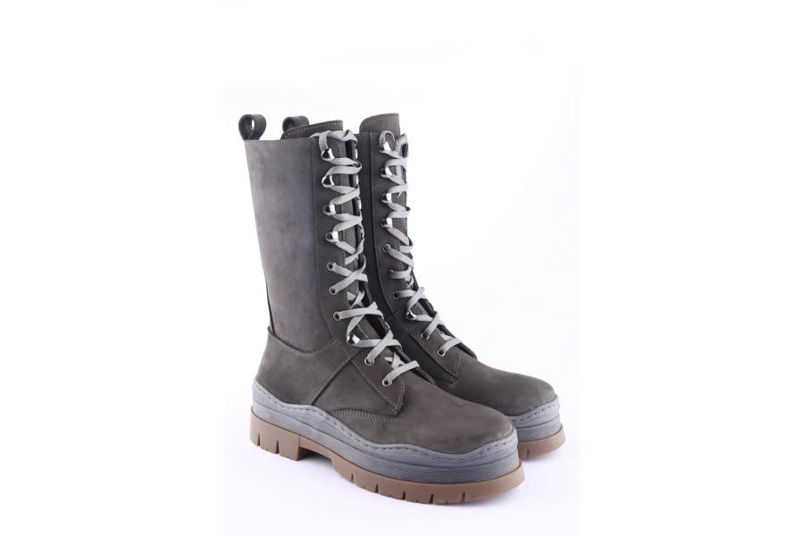 D.moro Shoes Women Nubuck Leather BOOTS For Winter: 564C Grey (Wholesale)