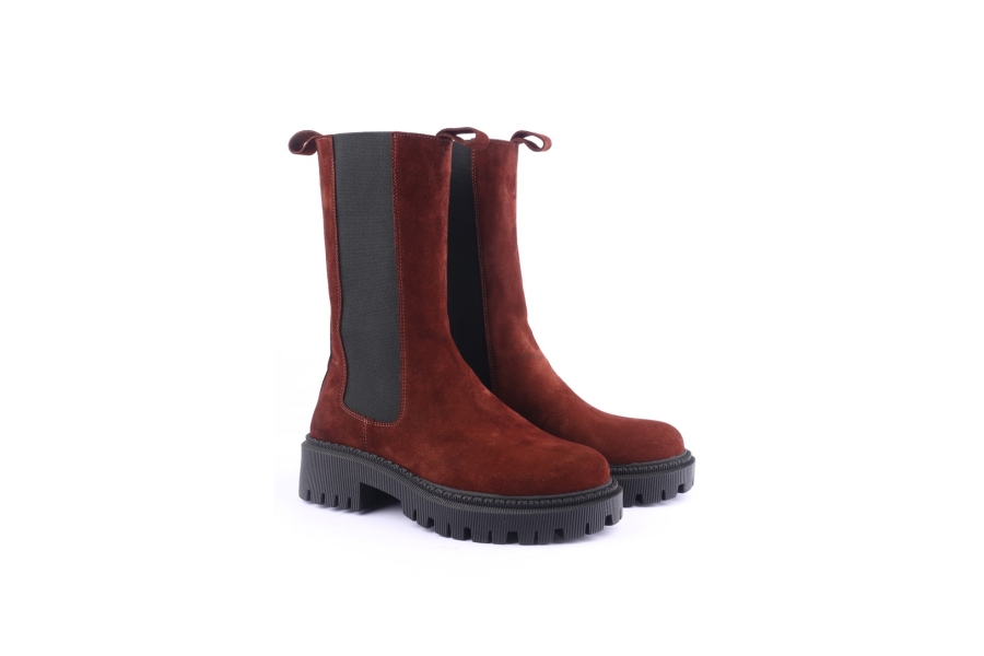 D.moro Shoes Women Nubuck Leather BOOTS For Winter: 657G Brown (Wholesale)