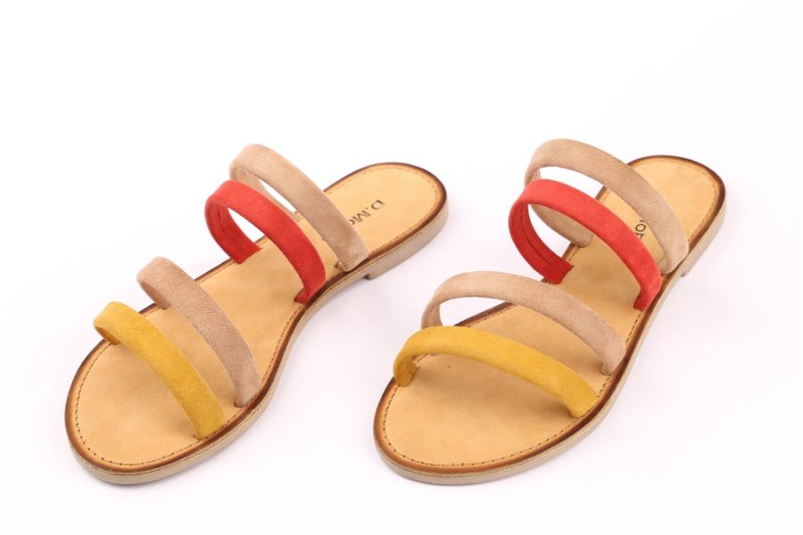 d.moro shoes Women Nubuck leather Slippers for summer: MORO-20 Mix Color Nubuck leather (Wholesale)