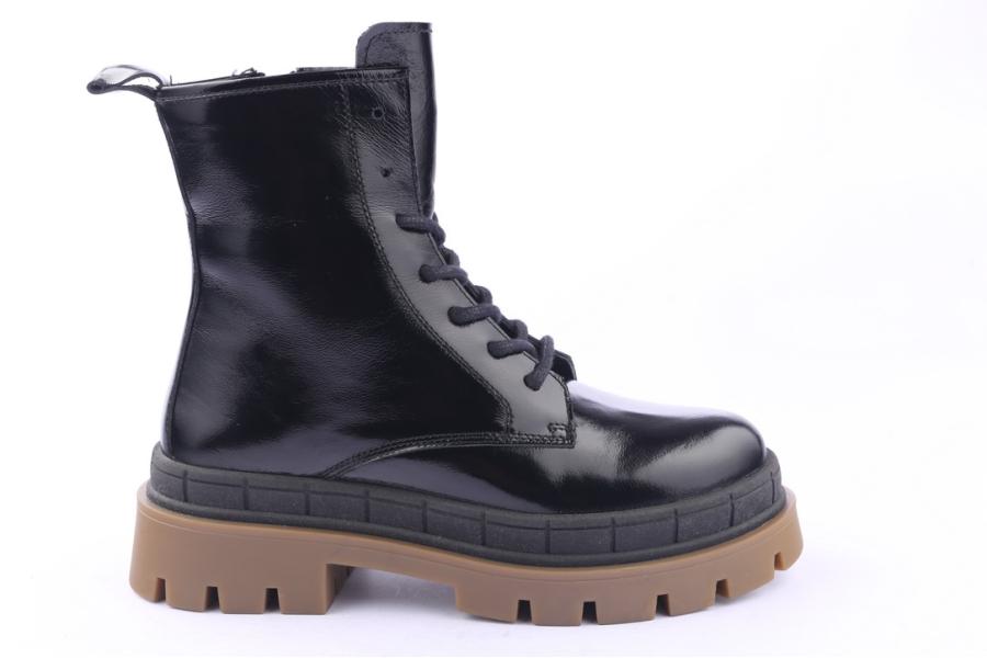 d.moro shoes Women Patent Leather Ankle Boots for Winter: 559A Black (Wholesale)