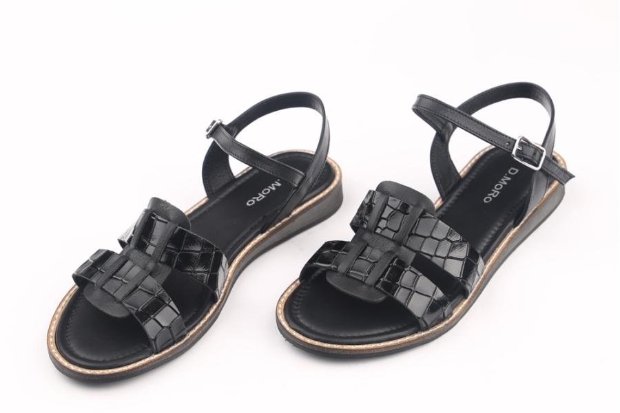 d.moro shoes Women Patent leather Sandals for summer: JURDAN-9 Black Patent leather (Wholesale)