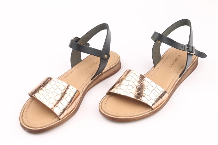 d.moro shoes Women Patent leather Sandals for summer: KÖSELE-3 Bronze Black Patent leather (Wholesale)