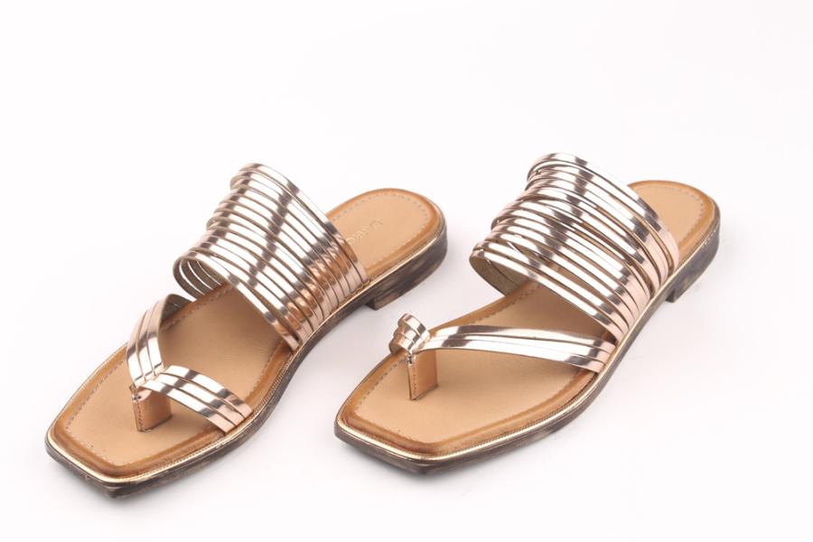 d.moro shoes Women Patent leather Slippers for summer: MORO-12 Bronze Beige Patent leather (Wholesale)