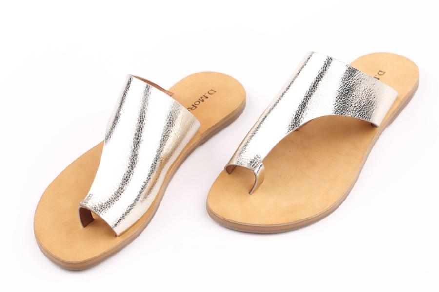 d.moro shoes Women Patent leather Slippers for summer: MORO-58 Gold Patent leather (Wholesale)