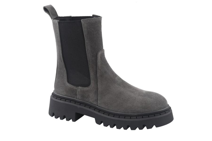 d.moro shoes Women Suede Leather Ankle Boots for Winter: 1029-20 Dark Grey (Wholesale)