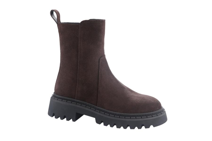 d.moro shoes Women Suede Leather Ankle Boots for Winter: 1029-22 Brown (Wholesale)