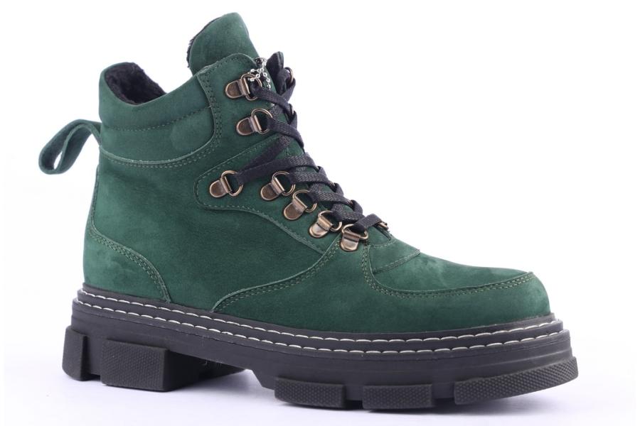 D.moro Shoes Women Suede Leather Ankle Boots For Winter: 20612 Green (Wholesale)