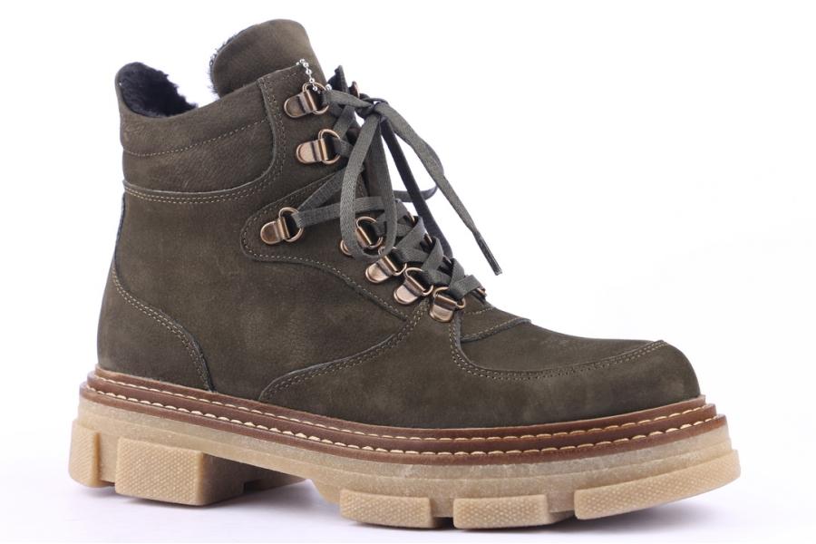 D.moro Shoes Women Suede Leather Ankle Boots For Winter: 20612 Khaki (Wholesale)