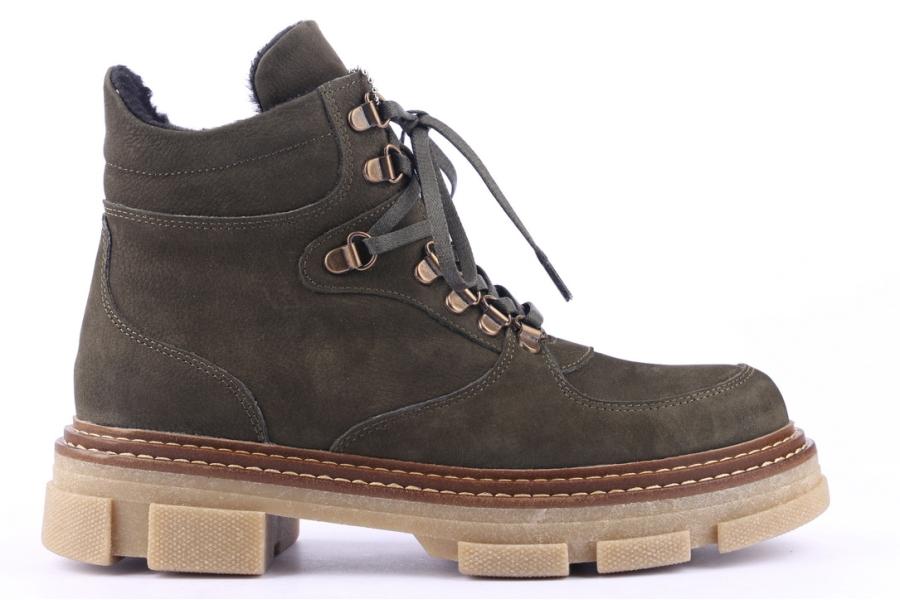 d.moro shoes Women Suede Leather Ankle Boots for Winter: 20612 Khaki (Wholesale)