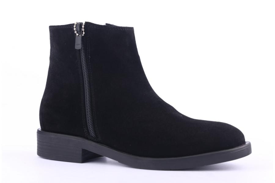 D.moro Shoes Women Suede Leather Ankle Boots For Winter: 214 Black (Wholesale)