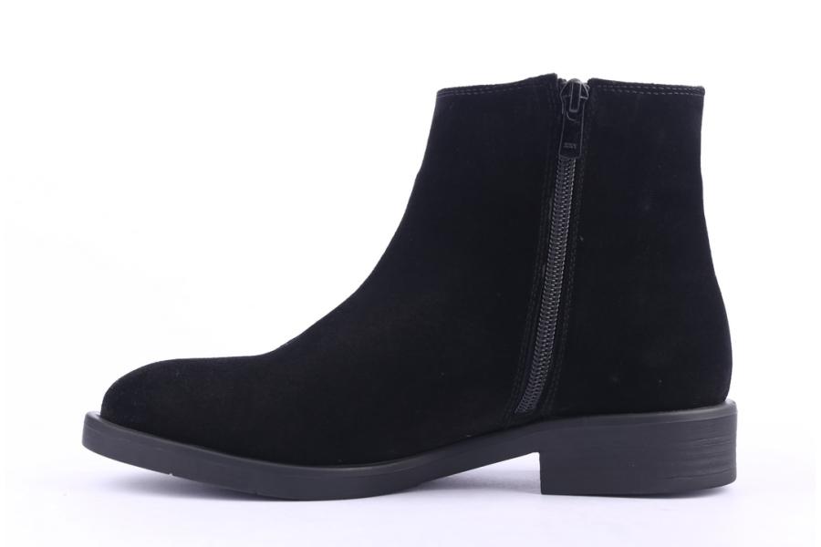 D.moro Shoes Women Suede Leather Ankle Boots For Winter: 214 Black (Wholesale)