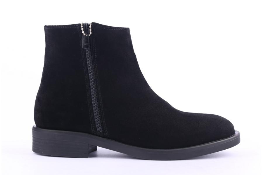 d.moro shoes Women Suede Leather Ankle Boots for Winter: 214 Black (Wholesale)