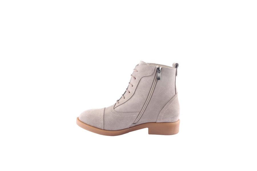 D.moro Shoes Women Suede Leather Ankle Boots For Winter: 217 Beige (Wholesale)