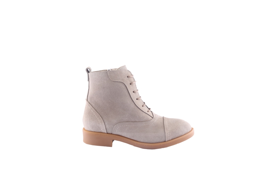 d.moro shoes Women Suede Leather Ankle Boots for Winter: 217 Beige (Wholesale)
