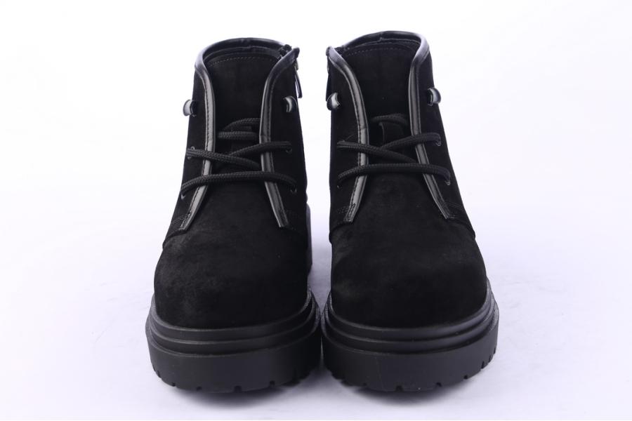 D.moro Shoes Women Suede Leather Ankle Boots For Winter: 252D Black (Wholesale)