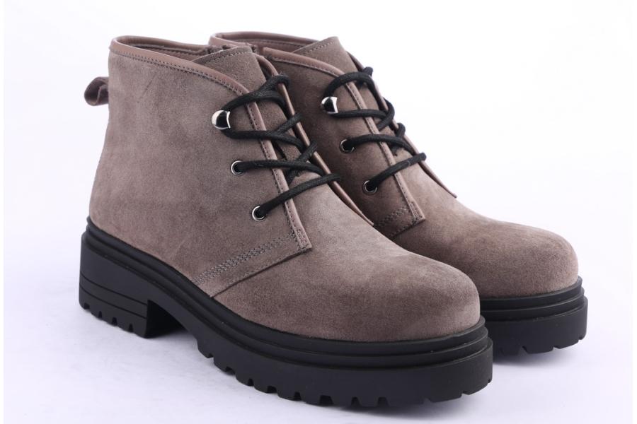 D.moro Shoes Women Suede Leather Ankle Boots For Winter: 252D Grey (Wholesale)