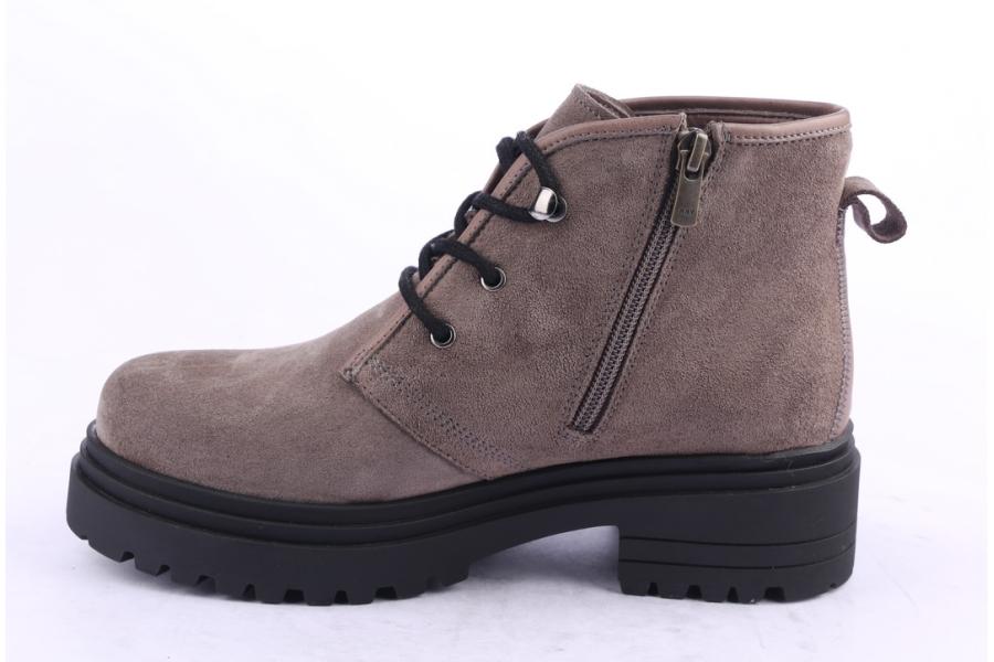 D.moro Shoes Women Suede Leather Ankle Boots For Winter: 252D Grey (Wholesale)