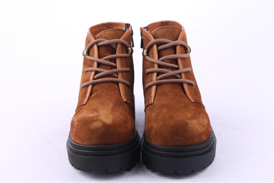D.moro Shoes Women Suede Leather Ankle Boots For Winter: 252D Tan (Wholesale)