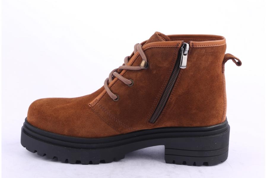 D.moro Shoes Women Suede Leather Ankle Boots For Winter: 252D Tan (Wholesale)