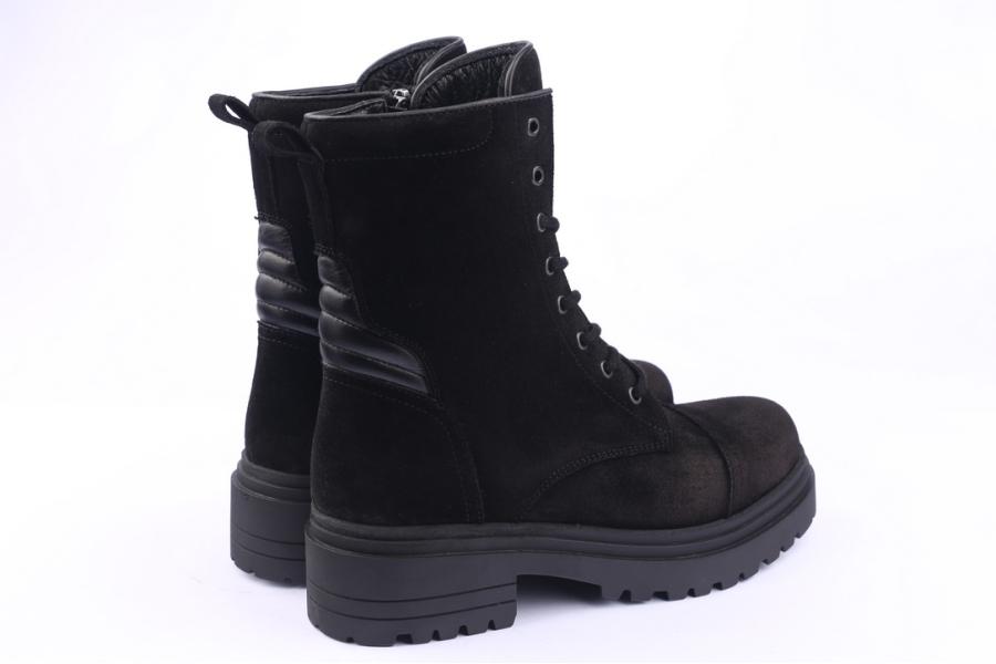 D.moro Shoes Women Suede Leather Ankle Boots For Winter: 252F Black (Wholesale)