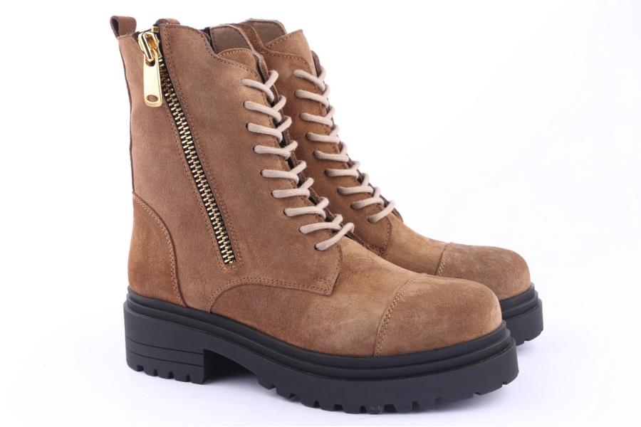 D.moro Shoes Women Suede Leather Ankle Boots For Winter: 252L Tan (Wholesale)