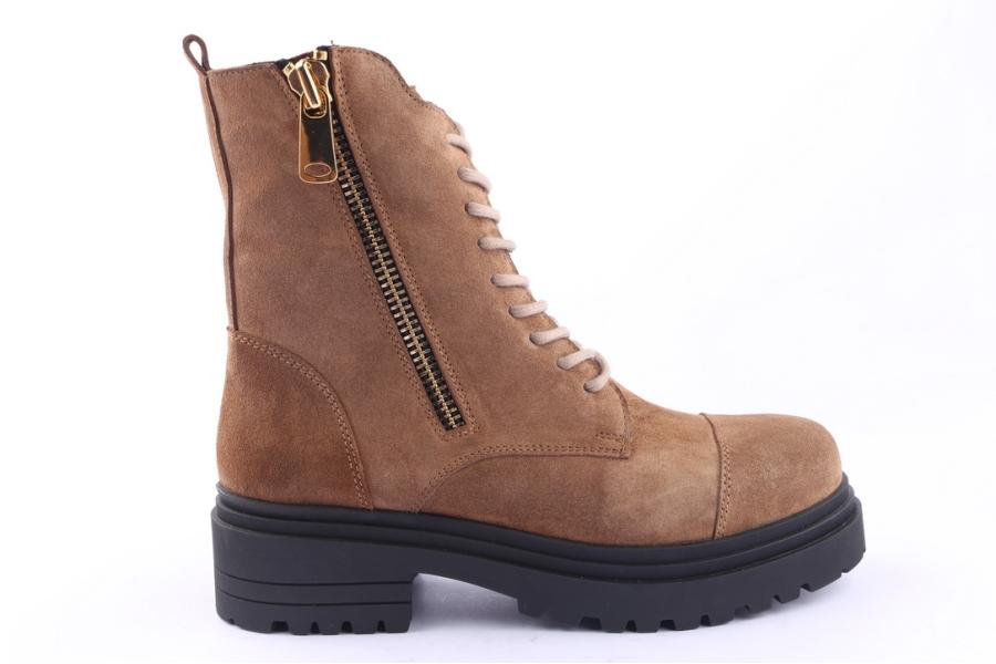 d.moro shoes Women Suede Leather Ankle Boots for Winter: 252L Tan (Wholesale)