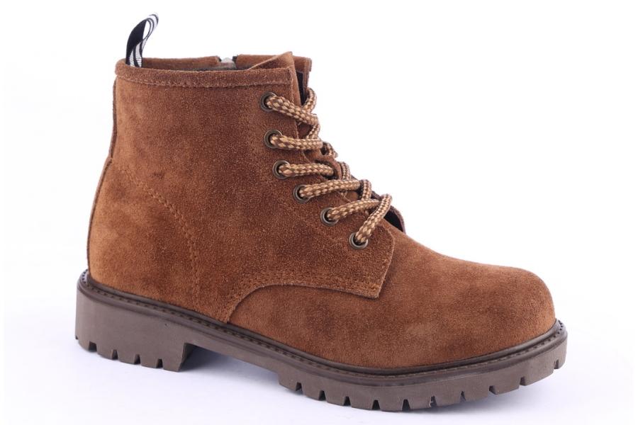 D.moro Shoes Women Suede Leather Ankle Boots For Winter: 318 Brown (Wholesale)