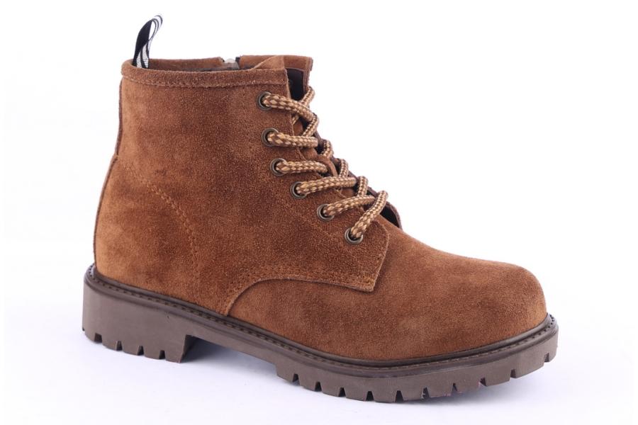 D.moro Shoes Women Suede Leather Ankle Boots For Winter: 318 Brown (Wholesale)