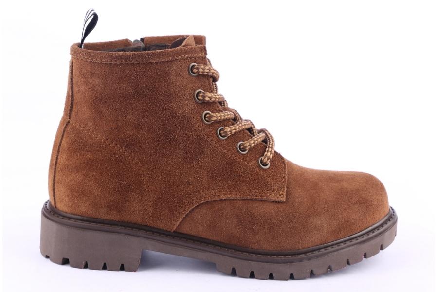 d.moro shoes Women Suede Leather Ankle Boots for Winter: 318 Brown (Wholesale)