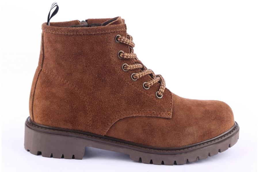 d.moro shoes Women Suede Leather Ankle Boots for Winter: 318 Brown (Wholesale)