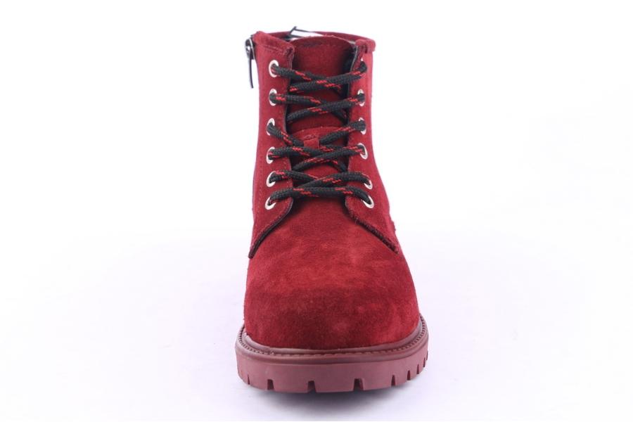 D.moro Shoes Women Suede Leather Ankle Boots For Winter: 318 Burgundy (Wholesale)