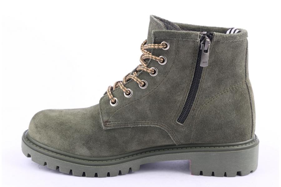 D.moro Shoes Women Suede Leather Ankle Boots For Winter: 318 Green (Wholesale)