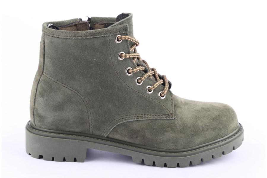 d.moro shoes Women Suede Leather Ankle Boots for Winter: 318 Green (Wholesale)