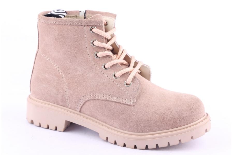 D.moro Shoes Women Suede Leather Ankle Boots For Winter: 318 Powder (Wholesale)