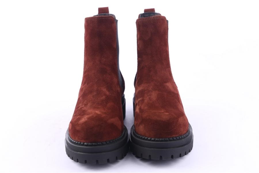 D.moro Shoes Women Suede Leather Ankle Boots For Winter: 476A Burgundy (Wholesale)