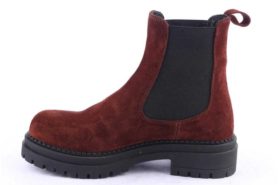 D.moro Shoes Women Suede Leather Ankle Boots For Winter: 476A Burgundy (Wholesale)