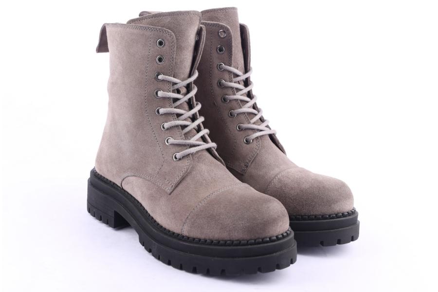 D.moro Shoes Women Suede Leather Ankle Boots For Winter: 476C Grey (Wholesale)