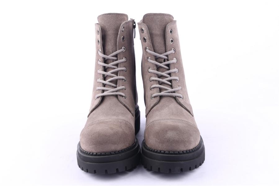 D.moro Shoes Women Suede Leather Ankle Boots For Winter: 476C Grey (Wholesale)