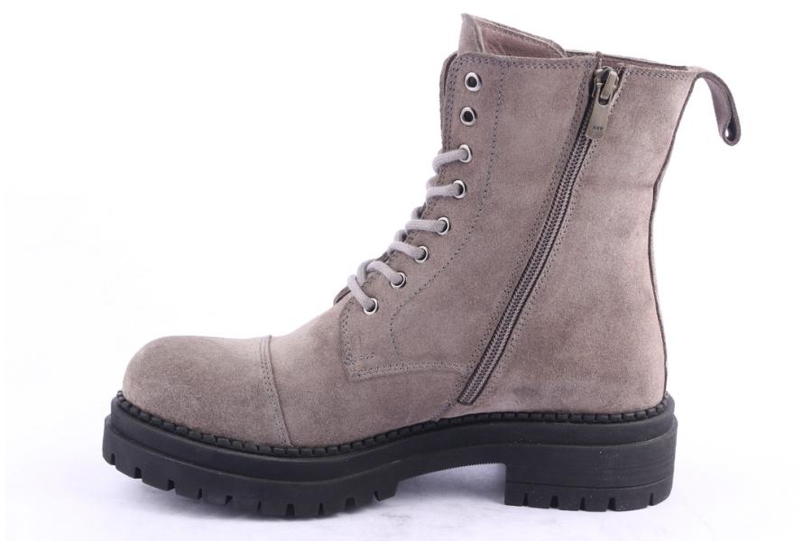 D.moro Shoes Women Suede Leather Ankle Boots For Winter: 476C Grey (Wholesale)