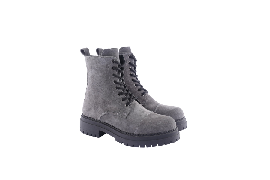 D.moro Shoes Women Suede Leather Ankle Boots For Winter: 476C Grey (Wholesale)