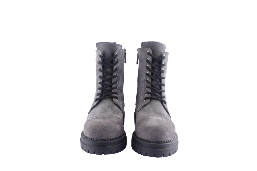D.moro Shoes Women Suede Leather Ankle Boots For Winter: 476C Grey (Wholesale)